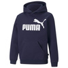 PUMA ESS BIG LOGO 586965-06 bluza dziecięca sportowa z kapturem bawełniana granatowa