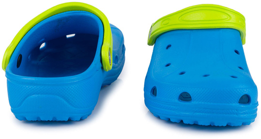 AQUA SPEED klapki dziecięce kroksy chodaki na basen plażę niebieskie