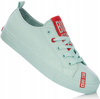 BIG STAR HH274679 damskie tramki niskie kolor miętowy
