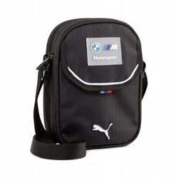 PUMA BMW MMS 090368-01 saszetka torebka na ramię z paskiem czarna LOGO BMW