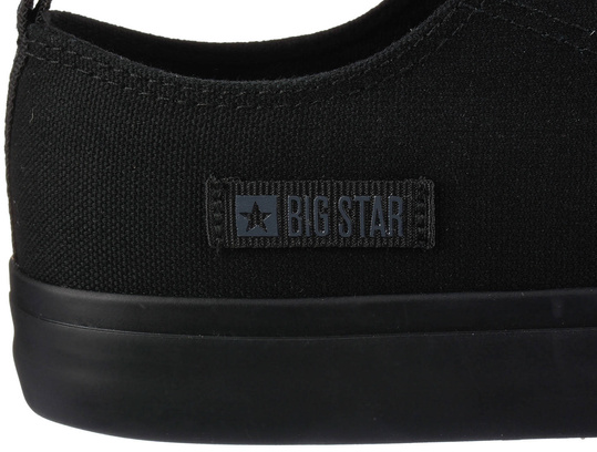 BIG STAR KK174007 MĘSKIE KLASYCZNE CZARNE TRAMPKI