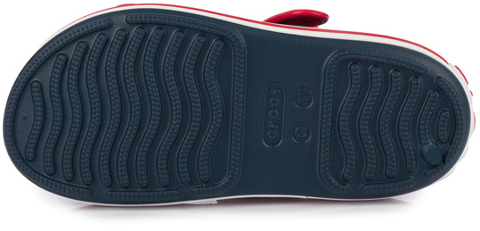 CROCS Crocband Cruiser sandały dziecięce na rzep dla dziewczynki i chłopaka granatowe