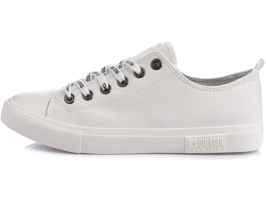 BIG STAR KK174052 MĘSKIE BIAŁE KLASYCZNE TRAMPKI EKOSKÓRA