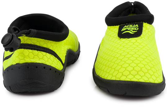 AQUA SPEED BUTY DZIECIĘCE DO WODY PŁYWANIA NA PLAŻĘ KAJAKI RAFĘ SURFING DLA DZIECI ŻÓŁTE