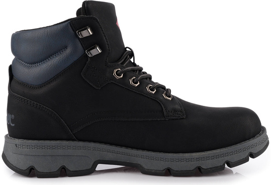 LEE COOPER LCJ2948 BUTY MĘSKIE ZIMOWE TRAPERY OCIEPLANE CZARNE