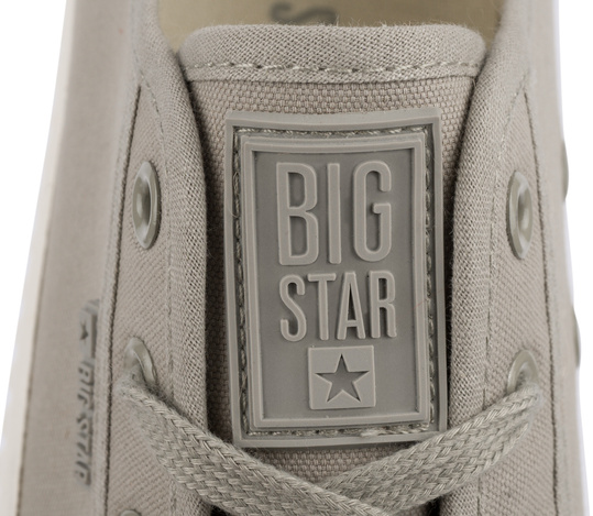 BIG STAR damskie trampki klasyczne szare na platformie