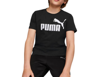 PUMA 586960-01 dziecięca koszulka t-shirt chłopięca dla chłopca bawełniana czarna