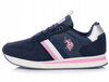 BUTY DAMSKIE SNEAKERSY U.S. POLO NOBIW 001-DBL002 SPORTOWE GRANATOWE