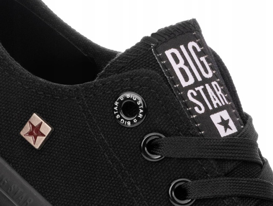 BIG STAR AA274009 damskie trampki niskie czarne