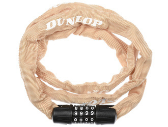 DUNLOP ZAPIĘCIE DO ROWERU BLOKADA NA SZYFR ŁAŃCUCH LINKA BEŻOWA