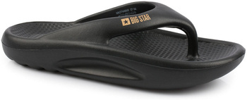 BIG STAR NN274A649 DAMSKIE JAPONKI KLAPKI SPORTOWE NA BASEN CZARNE