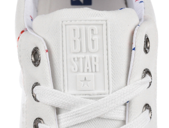 BIG STAR KK174001 MĘSKIE BIAŁE KLASYCZNE TRAMPKI