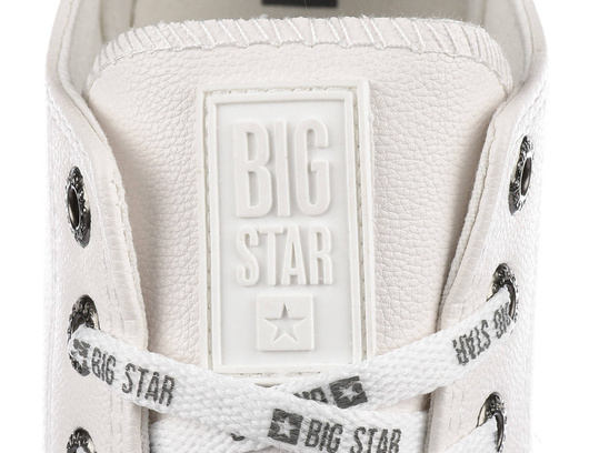 BIG STAR KK174052 MĘSKIE BIAŁE KLASYCZNE TRAMPKI EKOSKÓRA