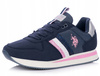 BUTY DAMSKIE SNEAKERSY U.S. POLO NOBIW 001-DBL002 SPORTOWE GRANATOWE