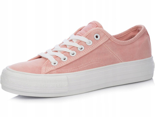 LEE COOPER LCW-21-31-0125L damskie trampki niskie koralowe