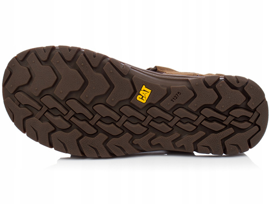 CATERPILLAR ATCHISON SANDAL P721281 MĘSKIE BRĄZOWE SKÓRZANE SANDAŁY
