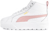 PUMA KARMEN II MID 397459-05 damskie buty sportowe sneakersy wysokie na platformie skórzane białe