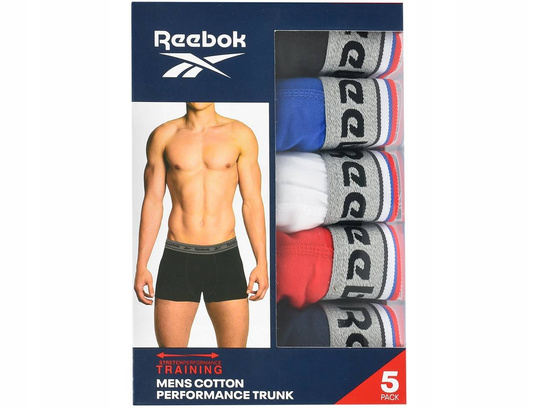 REEBOK SPORTS TRUNK CATHAL U5_F8366_RBK_S5PKA majtki bokserki męskie bawełna 5PAK