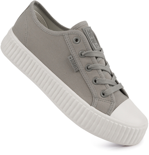 BIG STAR damskie trampki klasyczne szare na platformie