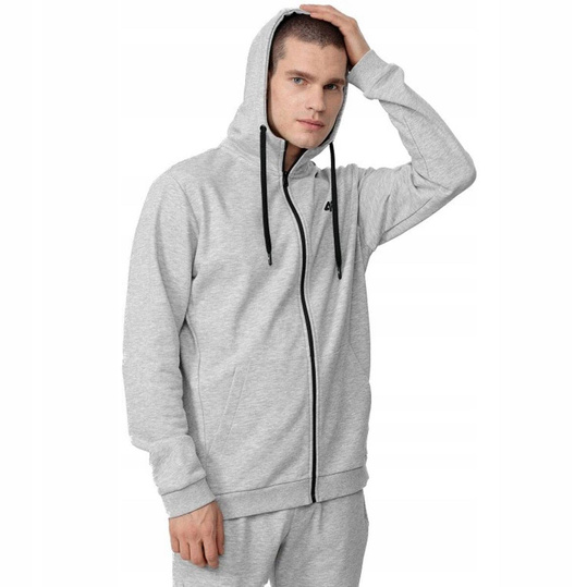 4F MĘSKA BLUZA SPORTOWA Z KAPTUREM ROZPINANA H4Z22-BLM353-27M