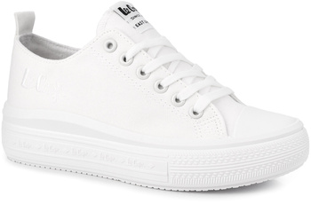 LEE COOPER LCW-25-44-3221L DAMSKIE TRAMPKI BIAŁE NA PLATFORMIE