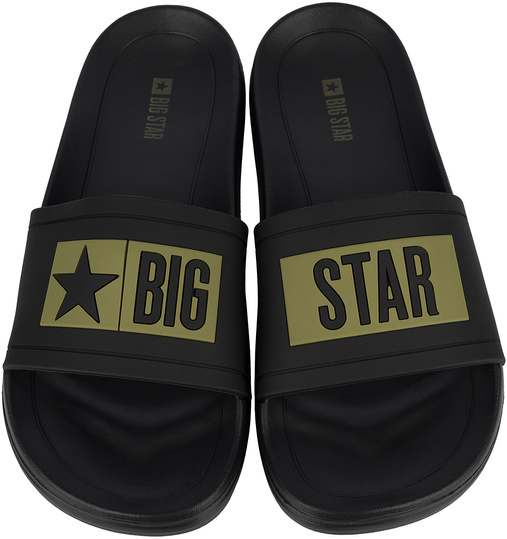 BIG STAR TT174A002G męskie klapki sportowe na plaże basen czarne