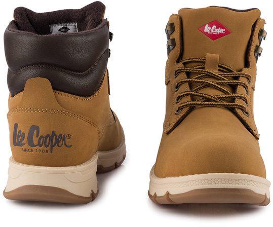 LEE COOPER LCJ2949 BUTY MĘSKIE ZIMOWE TRAPERY OCIEPLANE BRĄZOWE