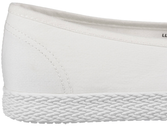 BIG STAR LL274201 BIAŁE DAMSKIE BALERINKI WSUWANE TRAMPKI TENISÓWKI