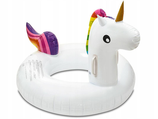 JEDNOROŻEC DMUCHANY PŁYWANIA MATERAC KOŁO PONTON