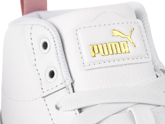 PUMA KARMEN II MID 397459-05 damskie buty sportowe sneakersy wysokie na platformie skórzane białe