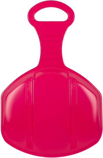 Jabłuszko do zjeżdżania na śniegu ślizg dla dzieci plastikowe różowe