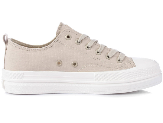 BIG STAR LL274969 DAMSKIE BEŻOWE KLASYCZNE TRAMPKI NA PLATFORMIE