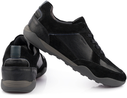 GEOX U METODO 022PT-C9999 MĘSKIE BUTY PÓŁBUTY SNEAKERSY SKÓRZANE