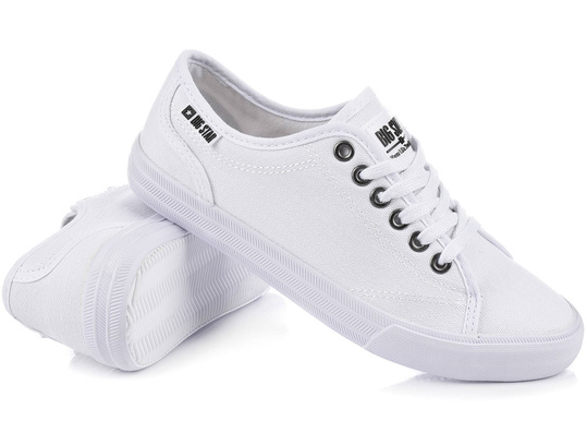 BIG STAR W274835 damskie całe białe trampki klasyczne