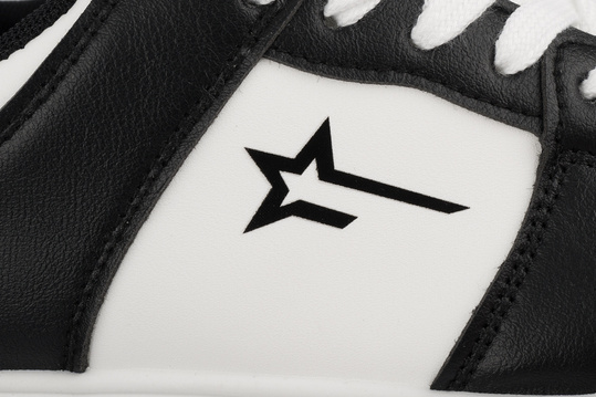 BIG STAR damskie buty sneakersy sportowe ekoskóra biało czarne