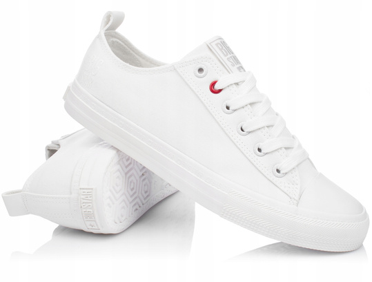 BIG STAR JJ274001 damskie trampki klasyczne białe