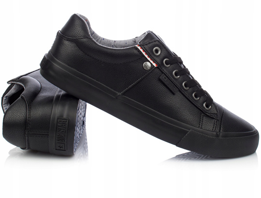 BIG STAR GG174029 męskie trampki czarne ekoskóra