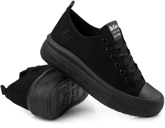 LEE COOPER LCW-23-44-1624 DAMSKIE TRAMPKI CZARNE NA PLATFORMIE