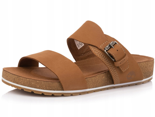 TIMBERLAND MALIBU WAVES SLIDE RUST NUBUCK DAMSKIE KLAPKI SKÓRZANE