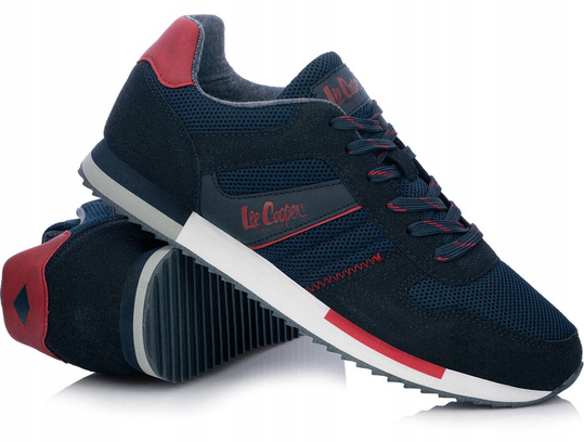 BUTY MĘSKIE LEE COOPER SNEAKERSY GRANATOWE