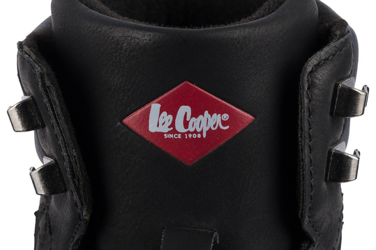 LEE COOPER LCJ2948 BUTY MĘSKIE ZIMOWE TRAPERY OCIEPLANE CZARNE