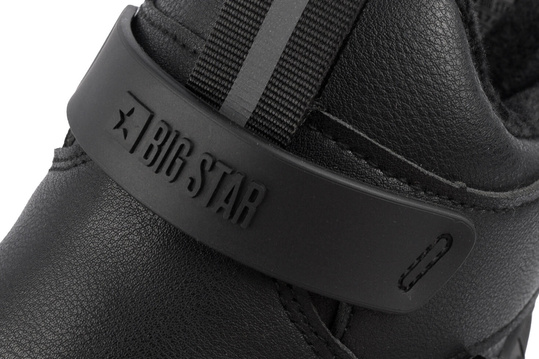 BIG STAR MĘSKIE OCIEPLANE WYSOKIE BUTY SPORTOWE SNEAKERSY CZARNE EKOSKÓRA