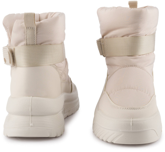 LEE COOPER LCJ3140 BUTY BOTKI DAMSKIE ZIMOWE ŚNIEGOWCE OCIEPLANE BEŻOWE