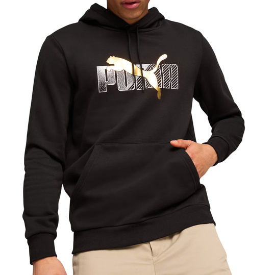PUMA ESS+ LOGO LAB 681851-01 MĘSKA BLUZA Z KAPTUREM SPORTOWA