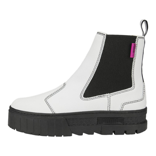 PUMA MAYZE CHELSEA POP 384549-01 DAMSKIE BUTY BOTKI NA PLATFORMIE BIAŁE
