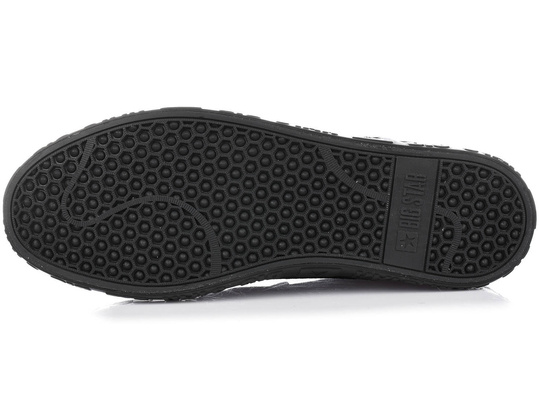 BIG STAR LL274392 DAMSKIE TRAMPKI TENISÓWKI WSUWANE SLIP ON CZARNE