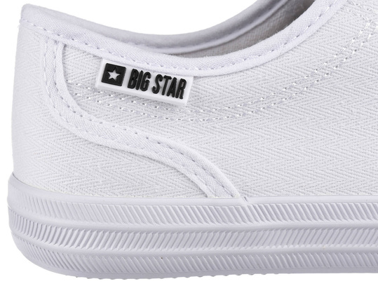 BIG STAR W274835 damskie całe białe trampki klasyczne