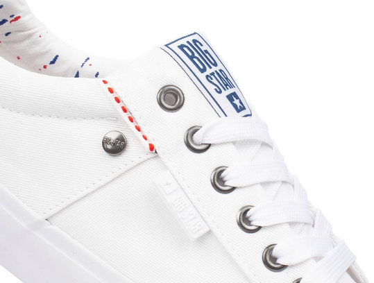 BIG STAR AA274511 damskie trampki klasyczne białe