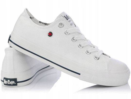 LEE COOPER LCW-21-31-0091L damskie trampki niskie białe