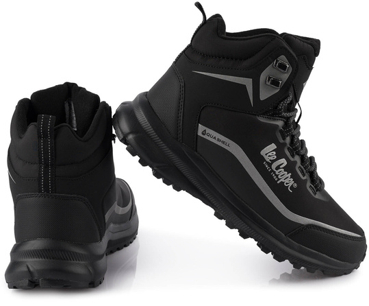 LEE COOPER LCJ2930 BUTY MĘSKIE ZIMOWE TRAPERY OCIEPLANE CZARNE